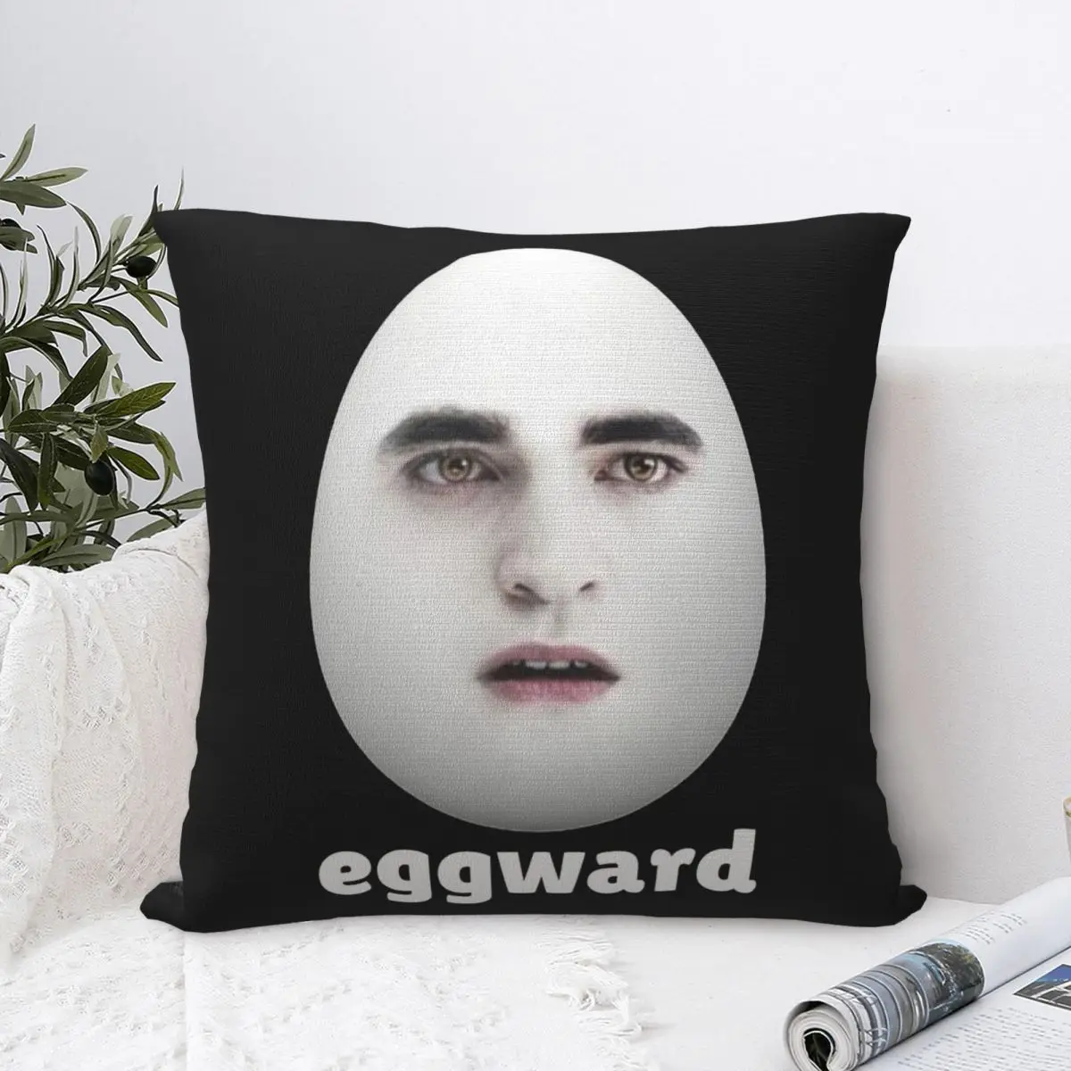 Twilight Eggward Meme Pillowcase Soft Polyester Cushion Cover Gift Pillow Case Cover Home Square 18''