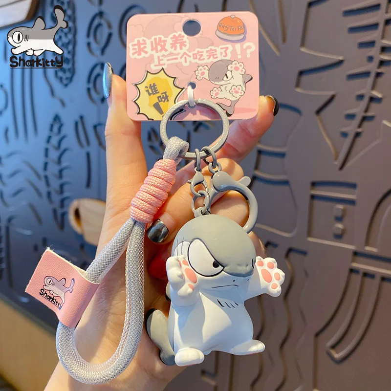 

Kawaii [Sharkitty] Manga Anime Pendant Keychain Cute Cartoon Doll Creative Bag Pendant ACG Goods Gift