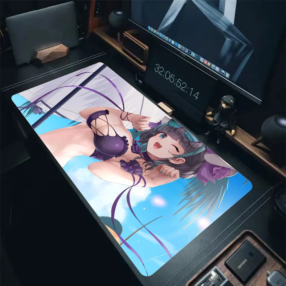 Cheshire Azur Lane Sexy Girl Mousepad Mouse Mat Desk Mat With Pad gaming accessories Prime Gaming XXL Keyboard Pad