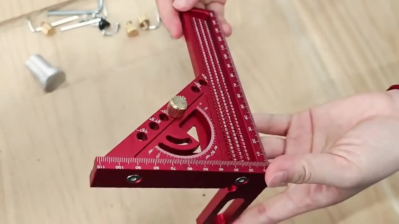 2-in-1 Carpentry Set Square and Small Triangle Ruler Combination Set Multi-Angle