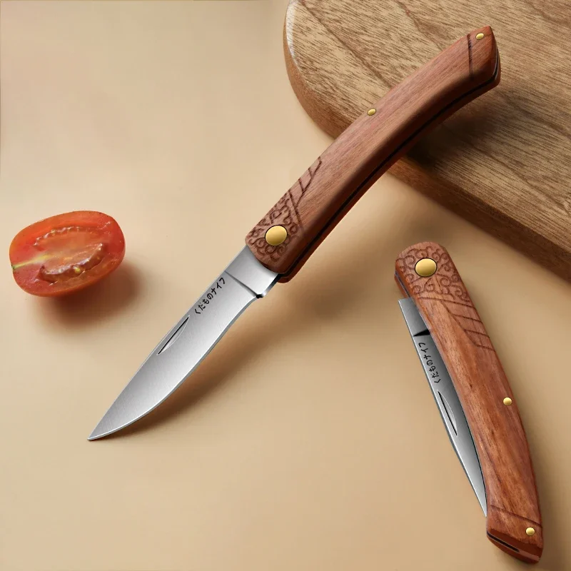 High-end folding hand meat knife Mongolian meat special knife Mongolian dinner knife household fruit knife sharp portable