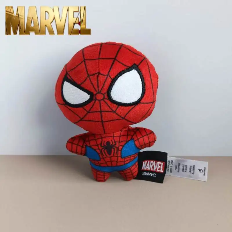

Мягкая плюшевая кукла Marvel Spider Man, мягкая игрушка в стиле мультфильмов и аниме, коллекционная фигурка для мальчиков и девочек, декор для детской спальни, подарок