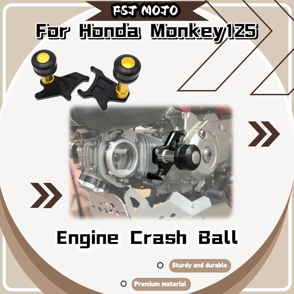 For Honda MONKEY125 GROM MSX125 5‑Speed Engine Anti‑Drop Ball Sturdy Crash Protection Replacement Mod Accessories