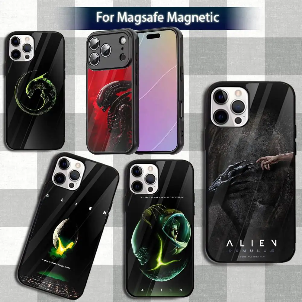 

movie B-AlienS X-XenomorphS Phone Case For iPhone 13,12,15,17,11,16,14,Pro,Max,Plus,Mini,Magsafe,Magnetic Wireless Charging Case