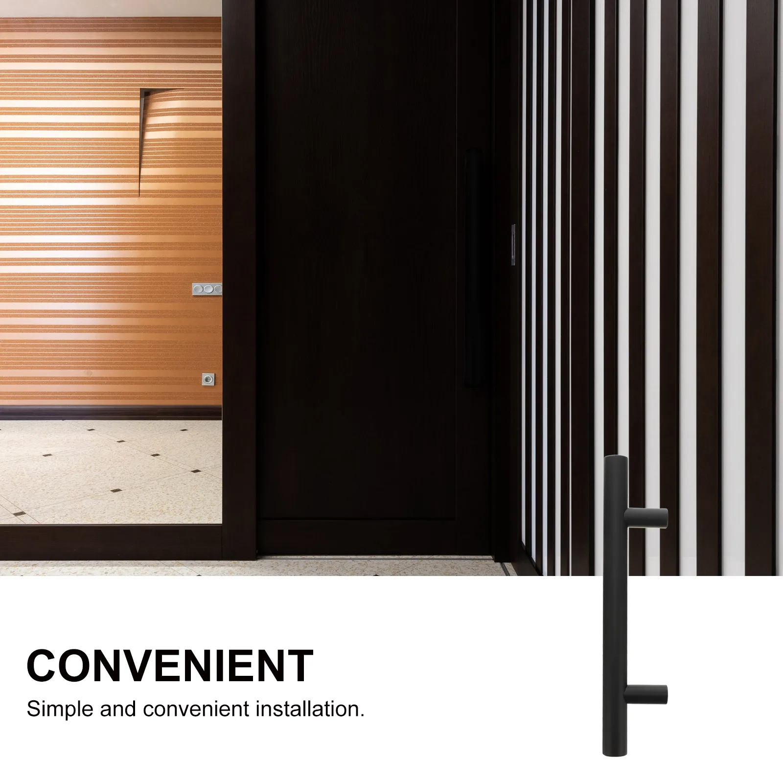 

Black Round for Door Drawer Cupboard Wardrobe Wardrobe Knob Easy Install Steel Furniture Drawer Steel H Hardware