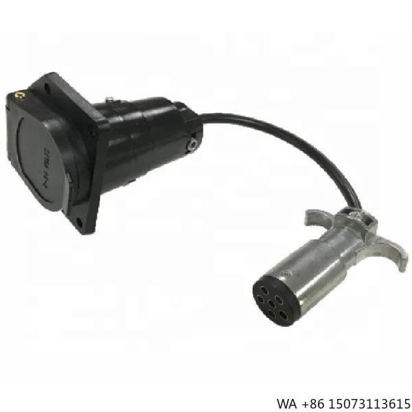 

US 7-Way Blade to 6-Pole Round Trailer Adapter Zinc Connector