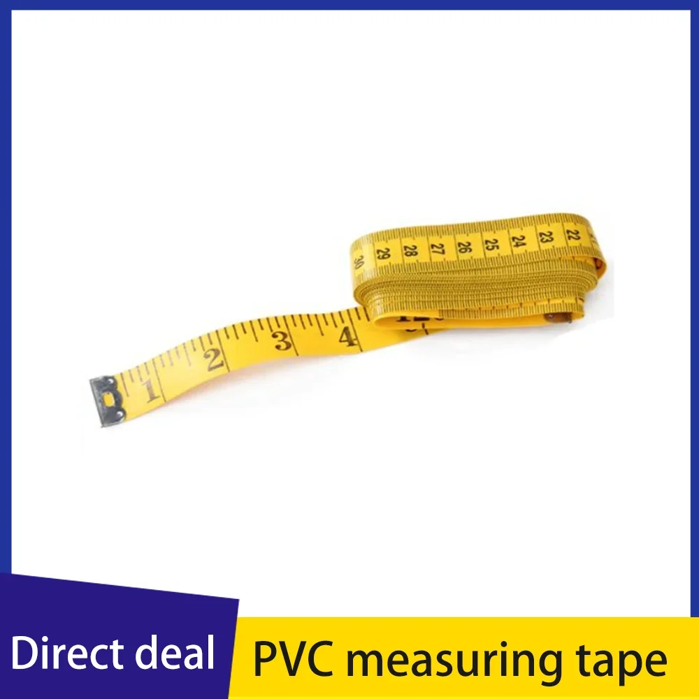 3m Tape Measure PVC Fiber Ruler Tailor's Ruler Thick Tape Measure Soft Tape Measure 2cm Wide Inch Ruler Meter