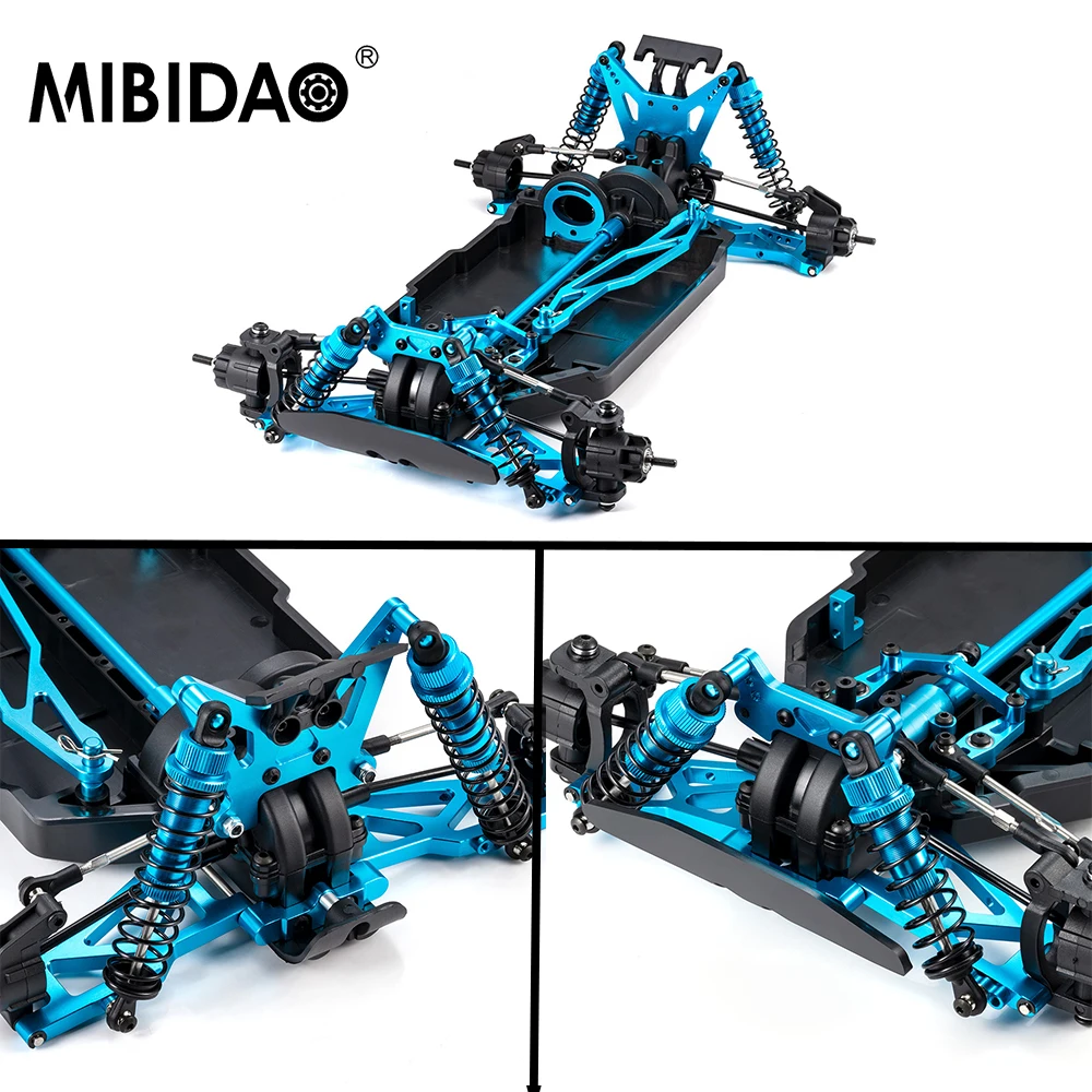 

Комплект для модернизации шасси MIBIDAO для радиоуправляемой модели Tamiya TT02B 1/10, детали для самостоятельной сборки