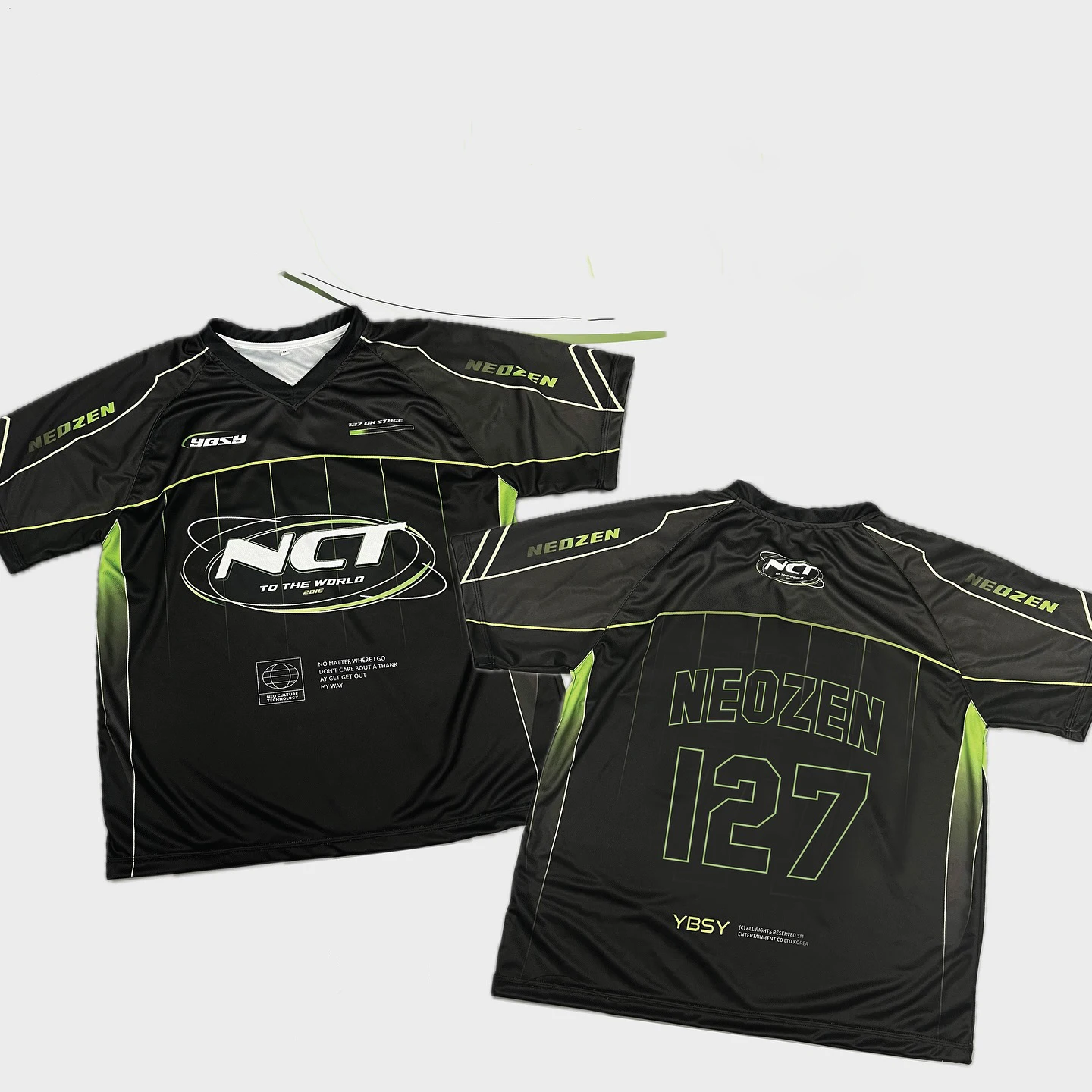 Camiseta coreana del grupo Nct 127 para hombre, camiseta deportiva Unisex de verano para parejas, camiseta holgada con cuello en V de secado rápido, Top YBSY de manga corta