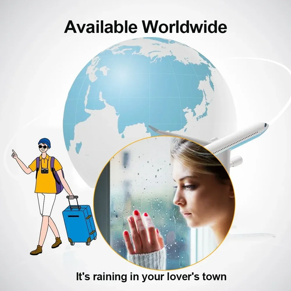 Smart Weather Clock, WIFI Weather Station for Accurate Forecasts and Bitcoin Monitoring, Creative Digital Ornaments for Desktop image 5