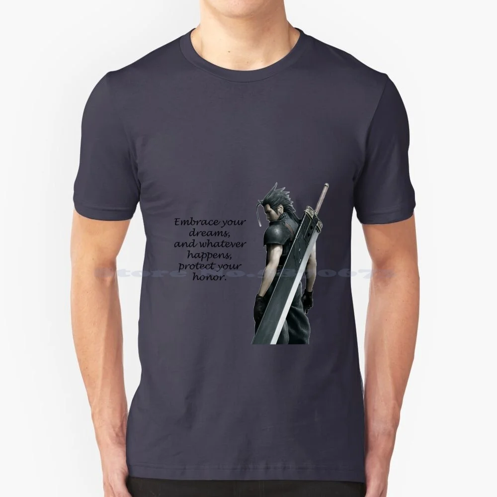 Final Fantasy Crisis Core T Shirt 100% Cotton Tee Final Fntasy Final Fantasy Crisis Core Final Fantasy Vii Ff7 Ffvii Zack Fair