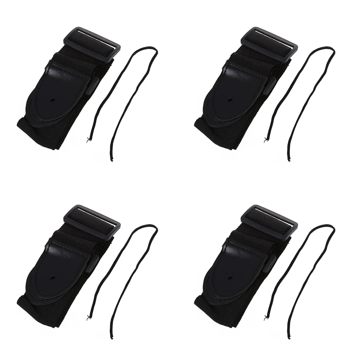 ABST 4X Adjustable Guitar Strap Band Acoustic Electric 132 X 6cm Black