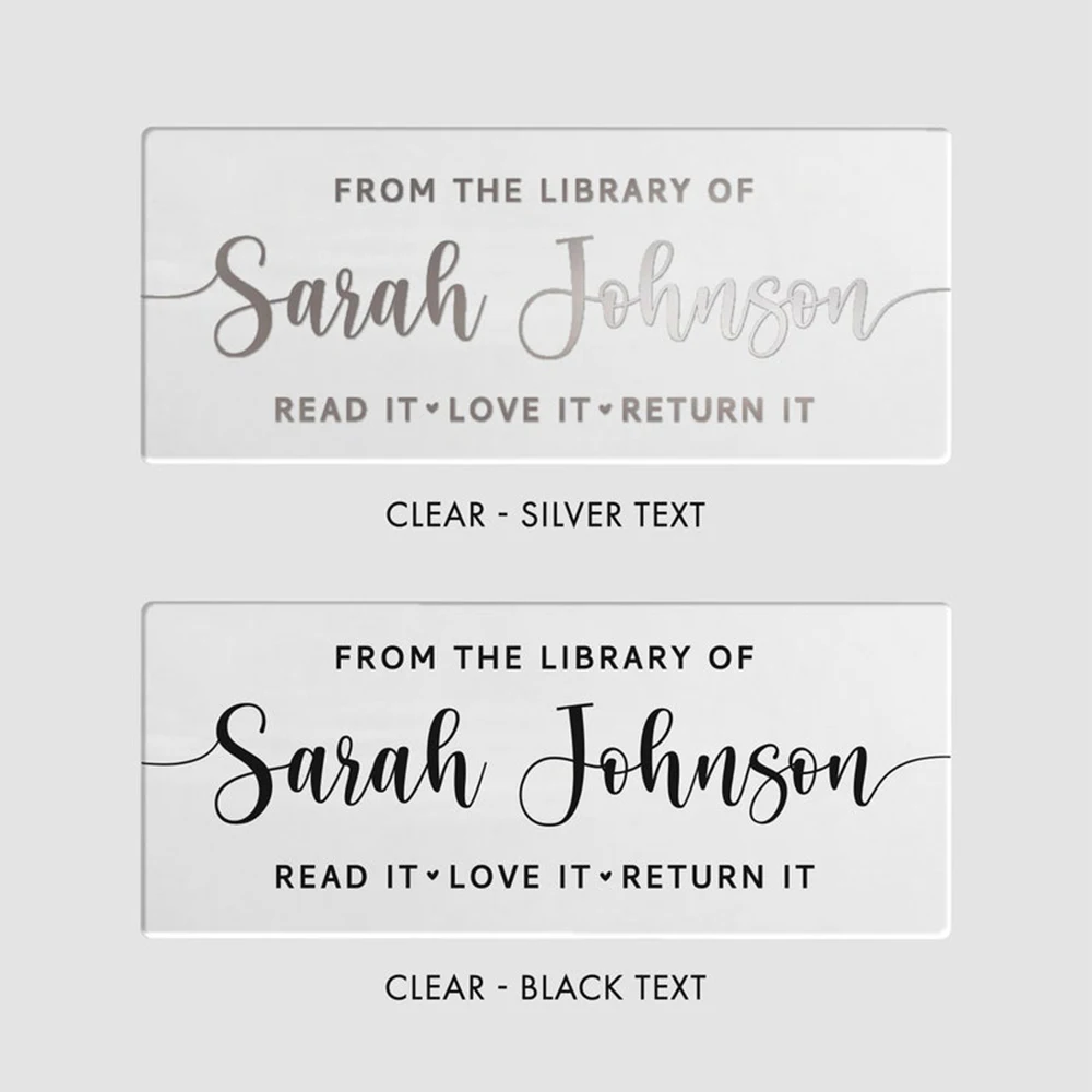 24pcs 20X70mm This Book Belongs To Teacher Gift Custom Name Stickers Labels Personalized Library Sticker Bookish Gifts