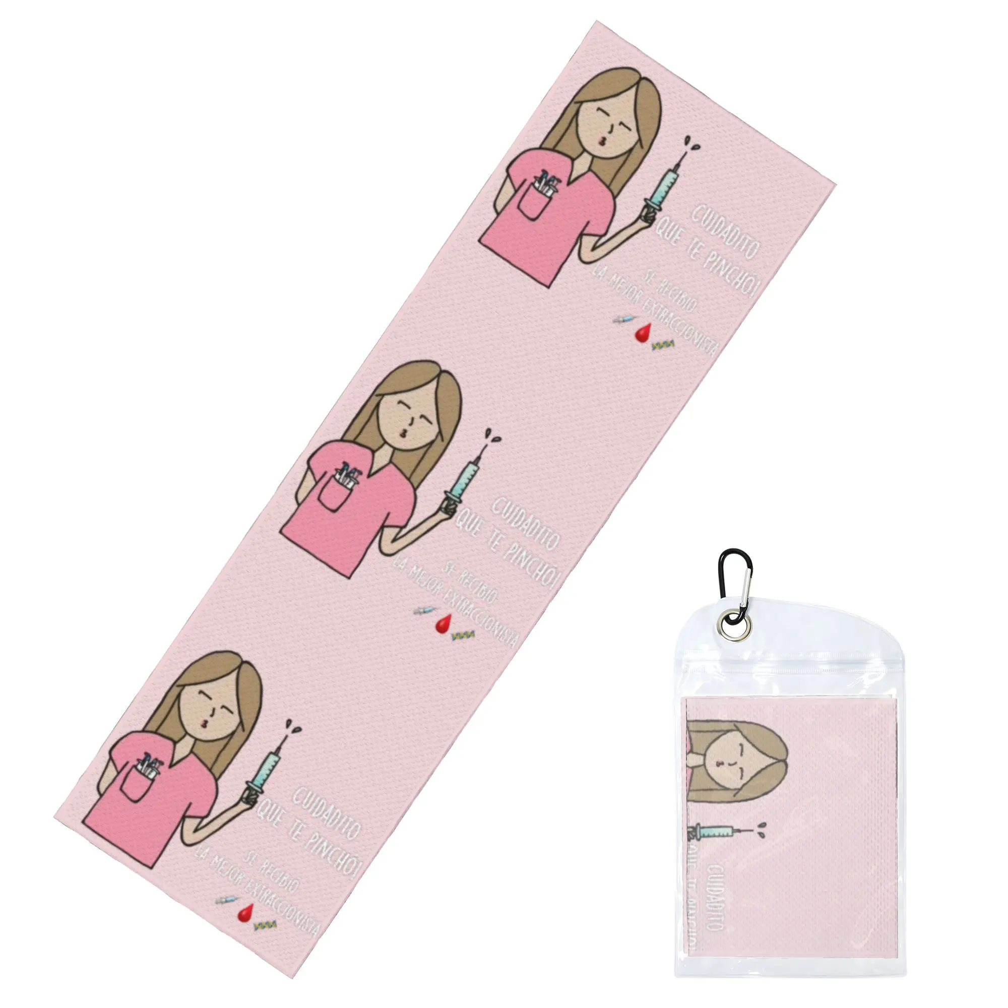Be Careful It Pricked You Cold Exercise Towel Doctor Nurse Medical Medicine Enfermera En Apuros Instant Cooling Yoga Towels