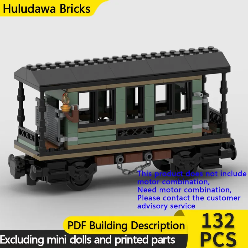 

Популярная игровая модель MOC, строительные кирпичи, поезд, маленький пассажирский автомобиль, модульная технология, подарки, праздник, сборка, детские игрушки, костюм