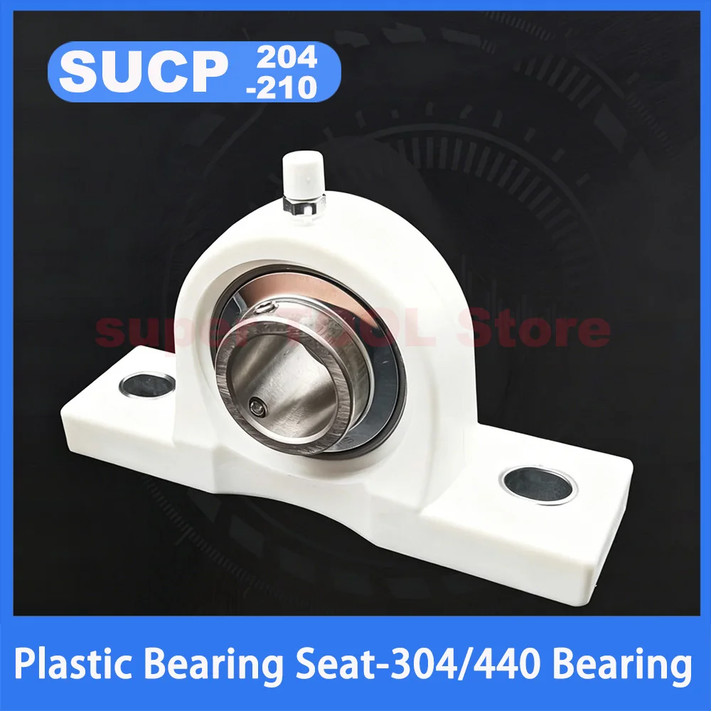 

1Pc SUCP204 205 206 207 208 SUCP209 SUCP210 Nylon Pillow Block Bearing 304/440 Stainless Steel Vertical Mounted Ball Bearing