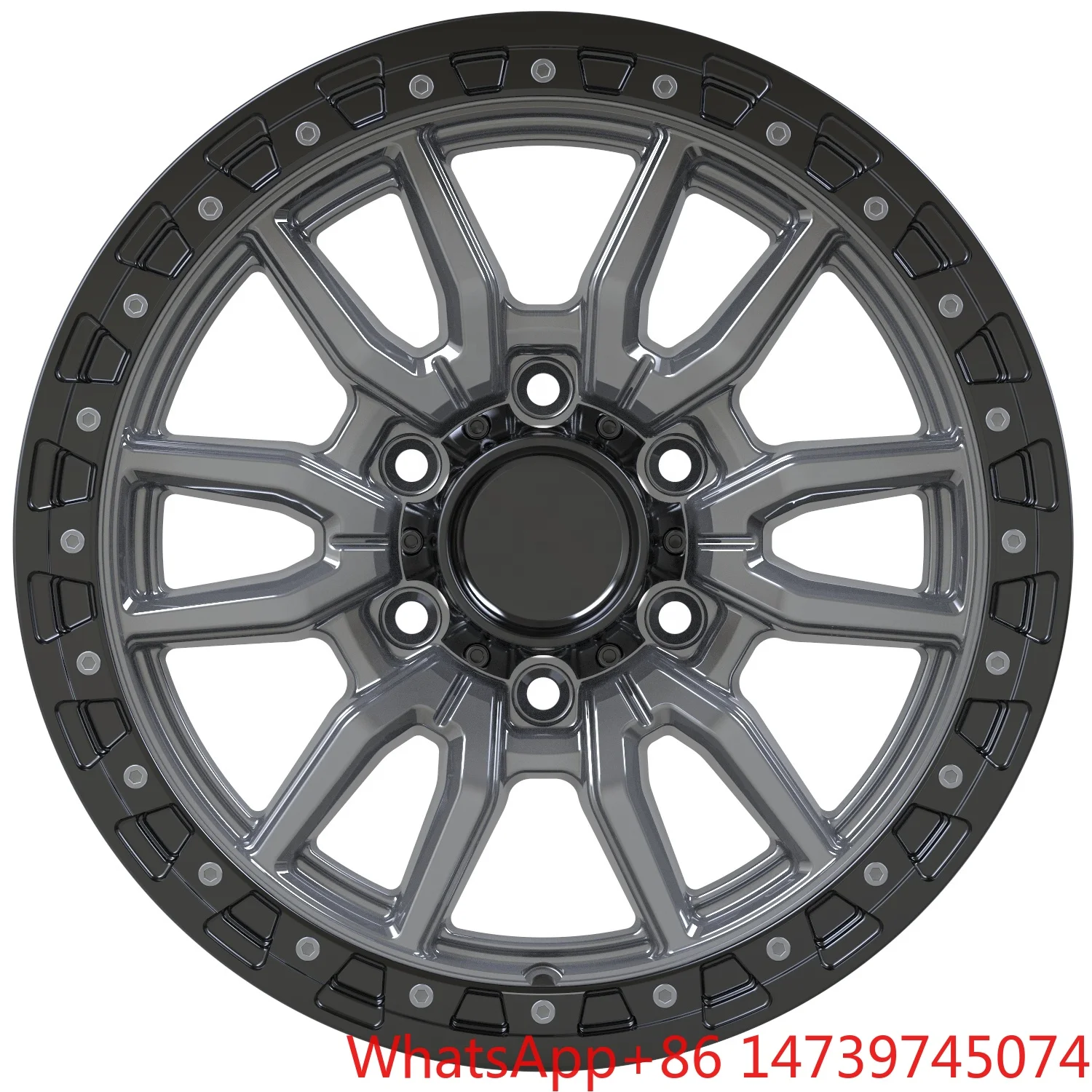 17x8.5J Lightweight Anti-Rust 4x4 Aluminum Alloy Wheels, Durable Auto Rims for Cargo Transportation