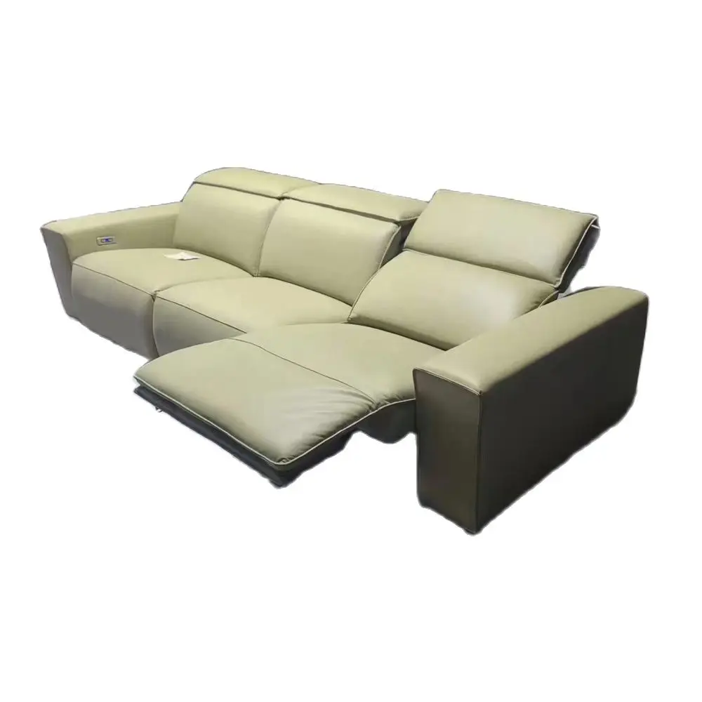 

Genuine Leather Sofa Cama Theater Seats Double Electric Reclining Seat Convertible Sofa Big Sofas 3 Seater Leather Couch Salon