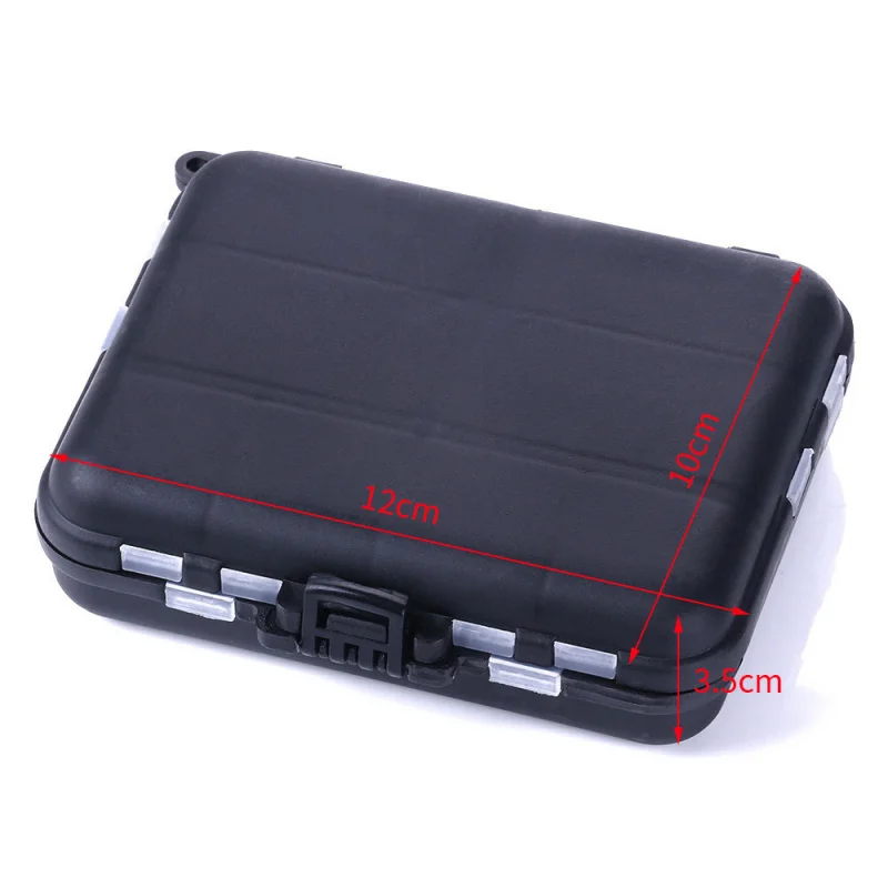 Large Capacity12Grid9Compartmentalized flip-top fishing accessory storage box, lure fishing gear bag, portable multifunctional f