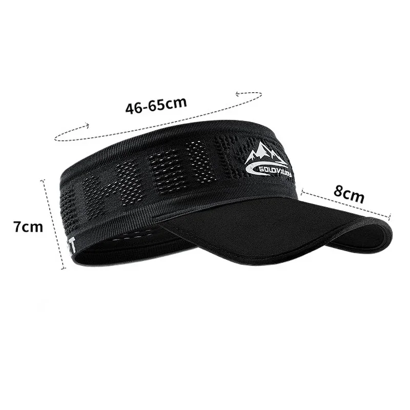 Summer Men Women Top Empty Sports Running Caps Quick Dry Breathable Mesh An-ti UV Hat Visors Jog Tennis Golf Baseball Cap Sunhat view 5