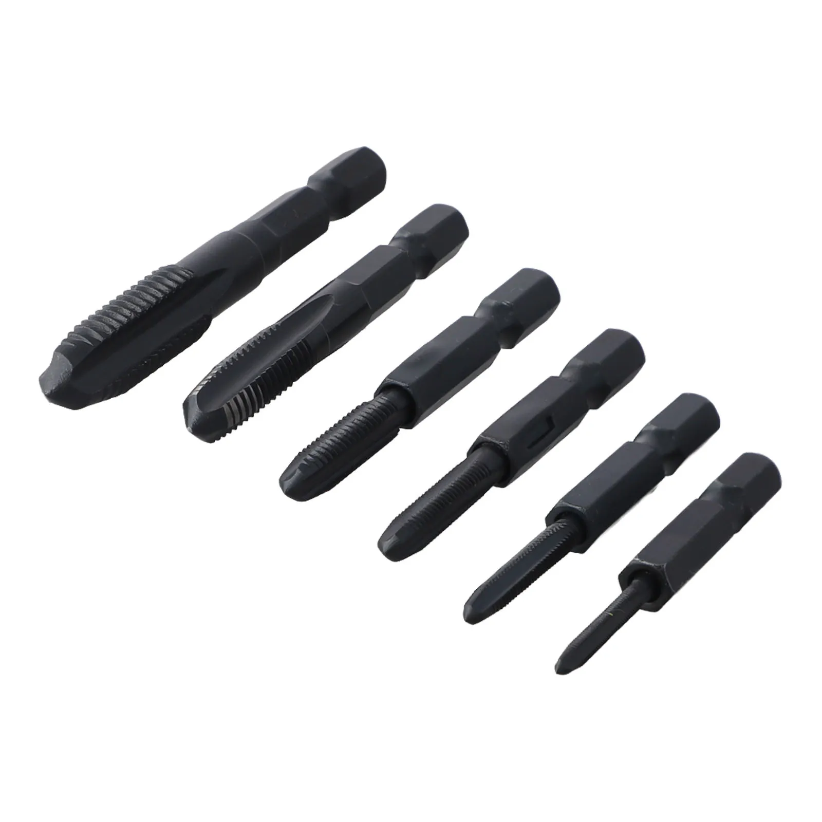 

M10 HSS Metric Tap Metalworking Taps Aluminum And Tin Alloy Chip Clearing Process M3-M10 Sizes For Bench Drill