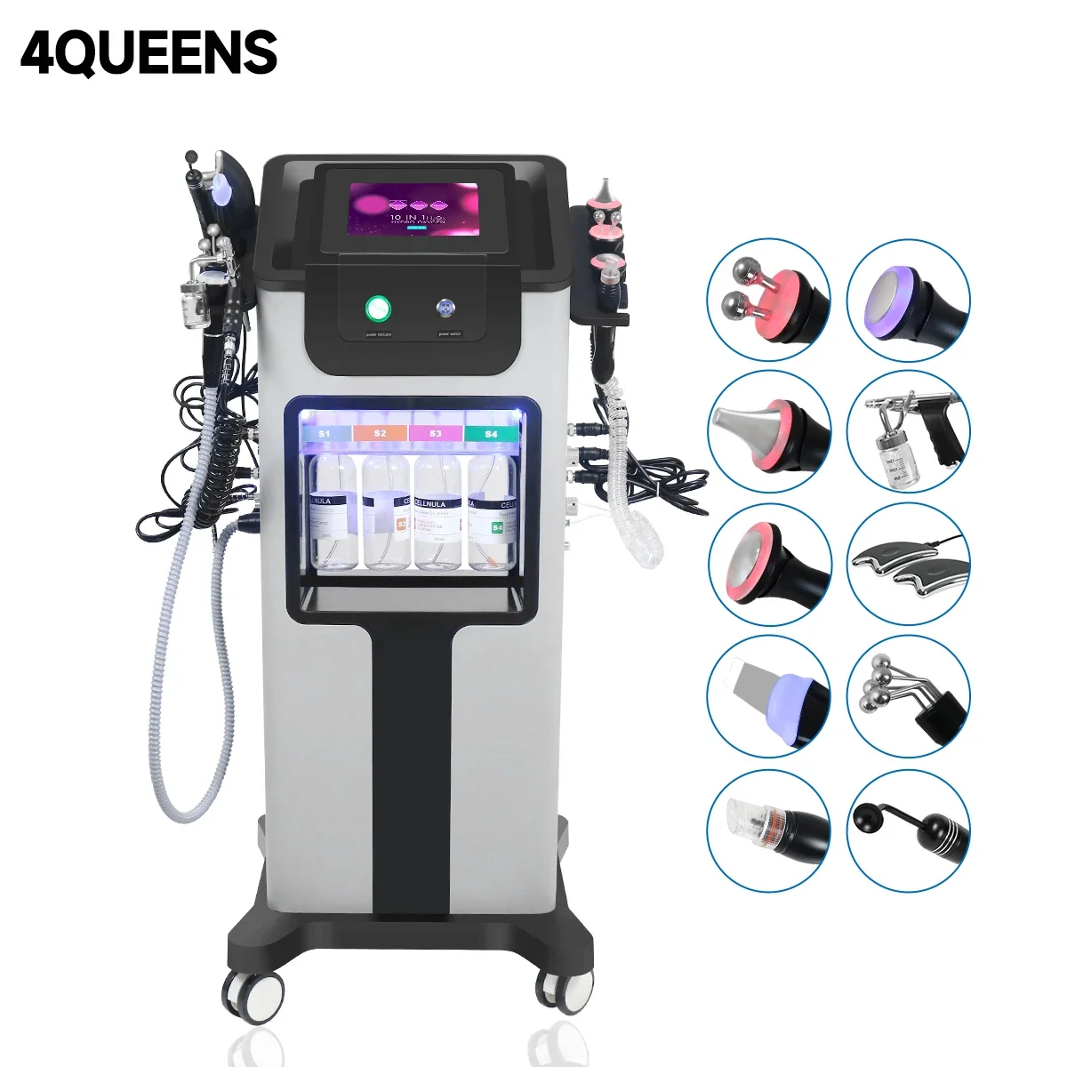

10 in 1 Hydro Dermabrasion Machine Face Lifting Deep Facial Deep Cleaning Aqua Peeling Skin Rejuvenation Skin Care Beauty Device