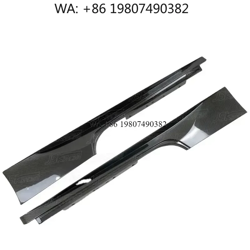 Wmwmnu For 458 Italia Spider 2011-2013 Dry Carbon Fiber Side Skirts Body Kit Aerodynamic Side Sill Extensions Auto