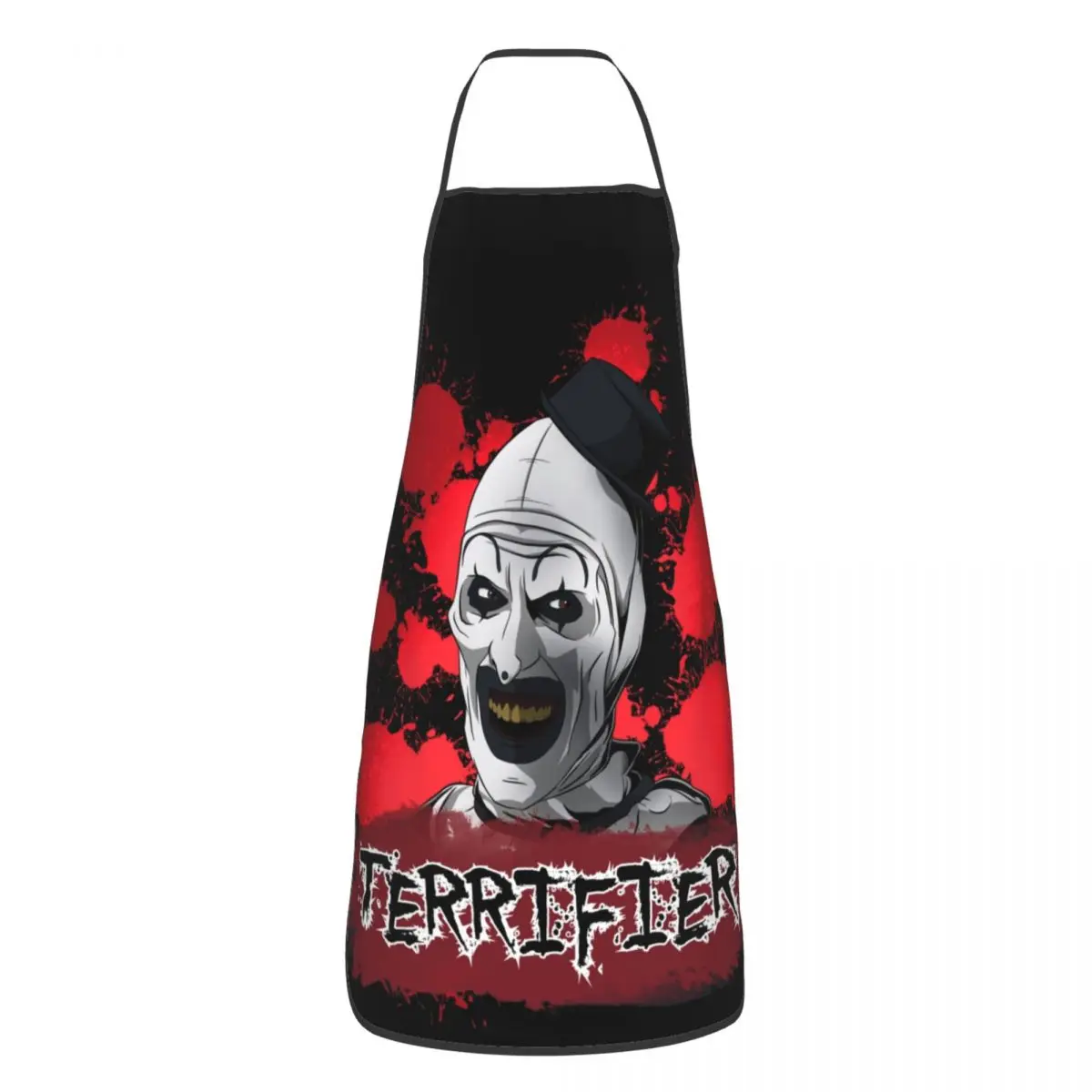 

Нагрудник на заказ, фартуки с ужасами для Хэллоуина, фильмов, унисекс, для мужчин и женщин, для взрослых, шеф-повара, кухни, для приготовления пищи, для клоуна, для выпечки