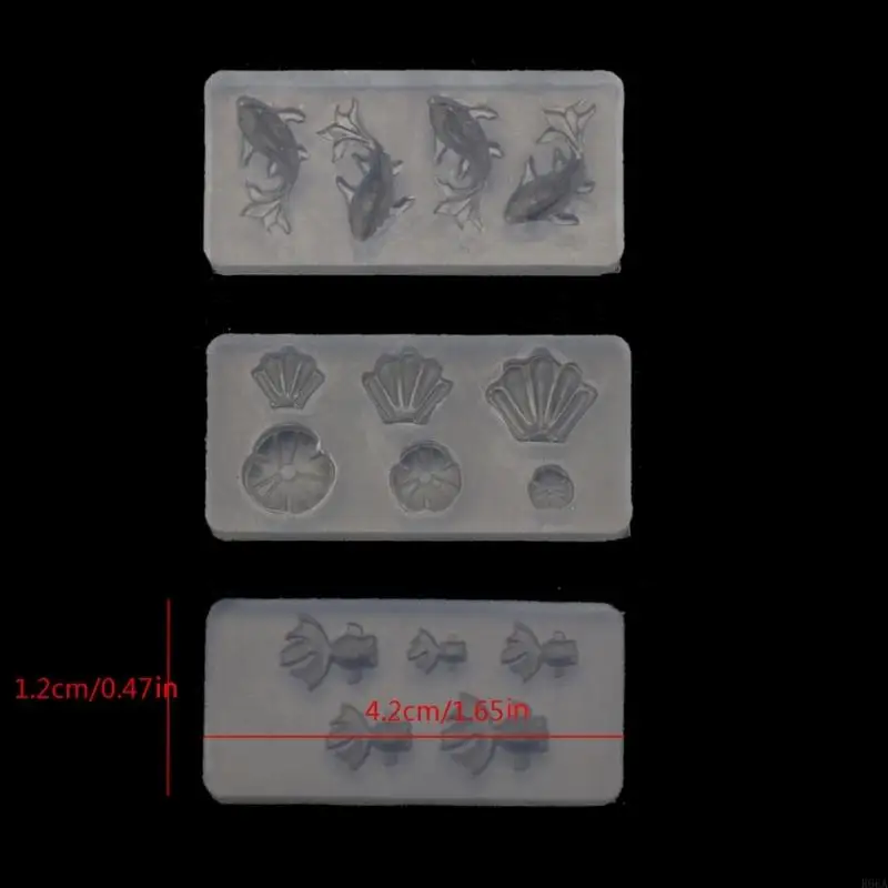 r66a 3pcs 미니 크기 보석 펜던트 곰팡이 곰팡이 수지 수지 이어링 목걸이 매력 곰팡이