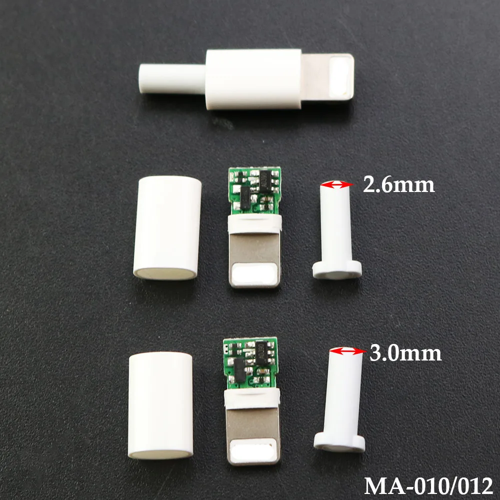 1sets Wire Bonding Type IOS USB Male Plug For Iphone With Chip Board Connector DIY Charging Line Plug Cable Adapter Parts