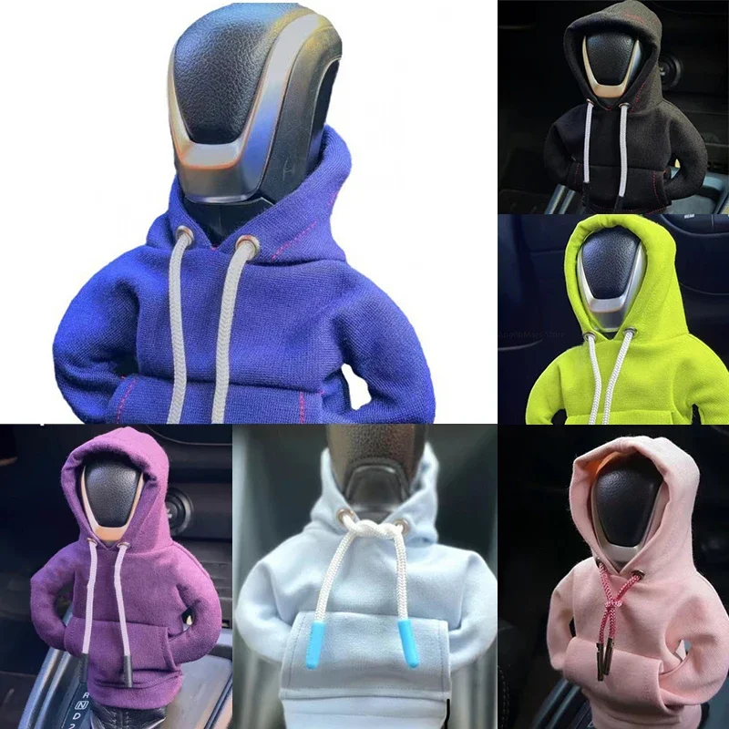 Universal Hoodie Cover for Car Shift Lever Interior Decoration Gear Shift Hoodie Shift Cover Gear Handle Ornament Car Interior