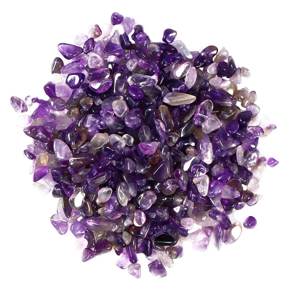 الأرجواني الكريستال الزخرفية الحصى الأحجار المصقولة الطبيعية لخزان حدائق المياه الحصى غير النظامية ديكور المنزل الأسماك المناظر الطبيعية #5