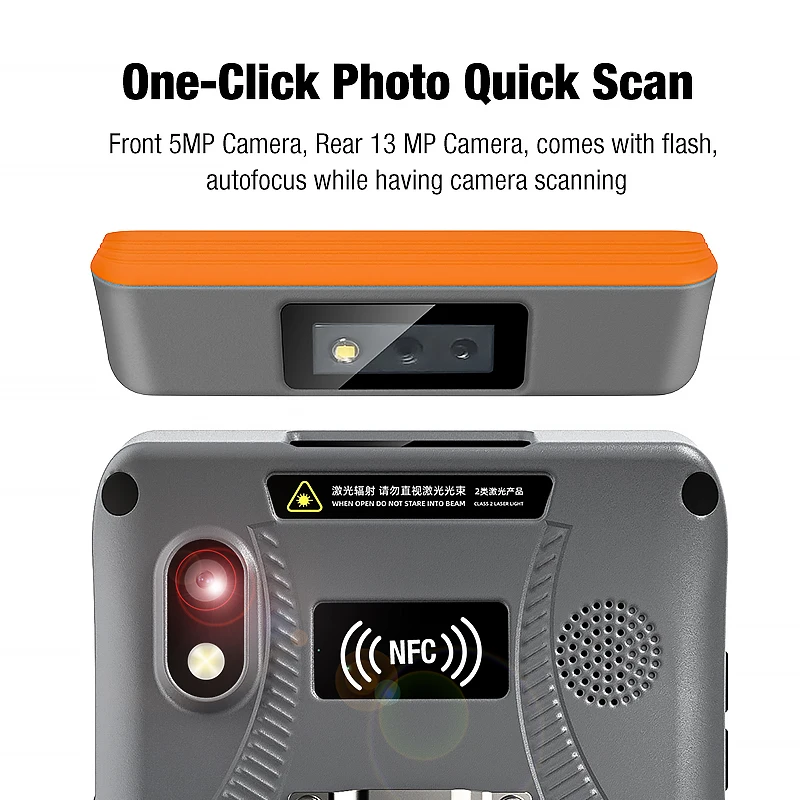 Android 12 PDA Robuster PDA-Barcode-Scanner 6 Zoll 3 GRAM 32 GROM Zebra 2D-Scanner Wifi Bluetooth NFC Datumsammler WMS PDA