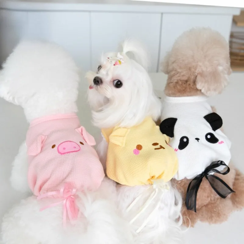 

Cute Puppy Dog Clothes Winter Pet Pumpkin Dress Animal Tank Top Pet Clothing Cat Dog Clothing Teddy Clothing Dog Vest Tskirt