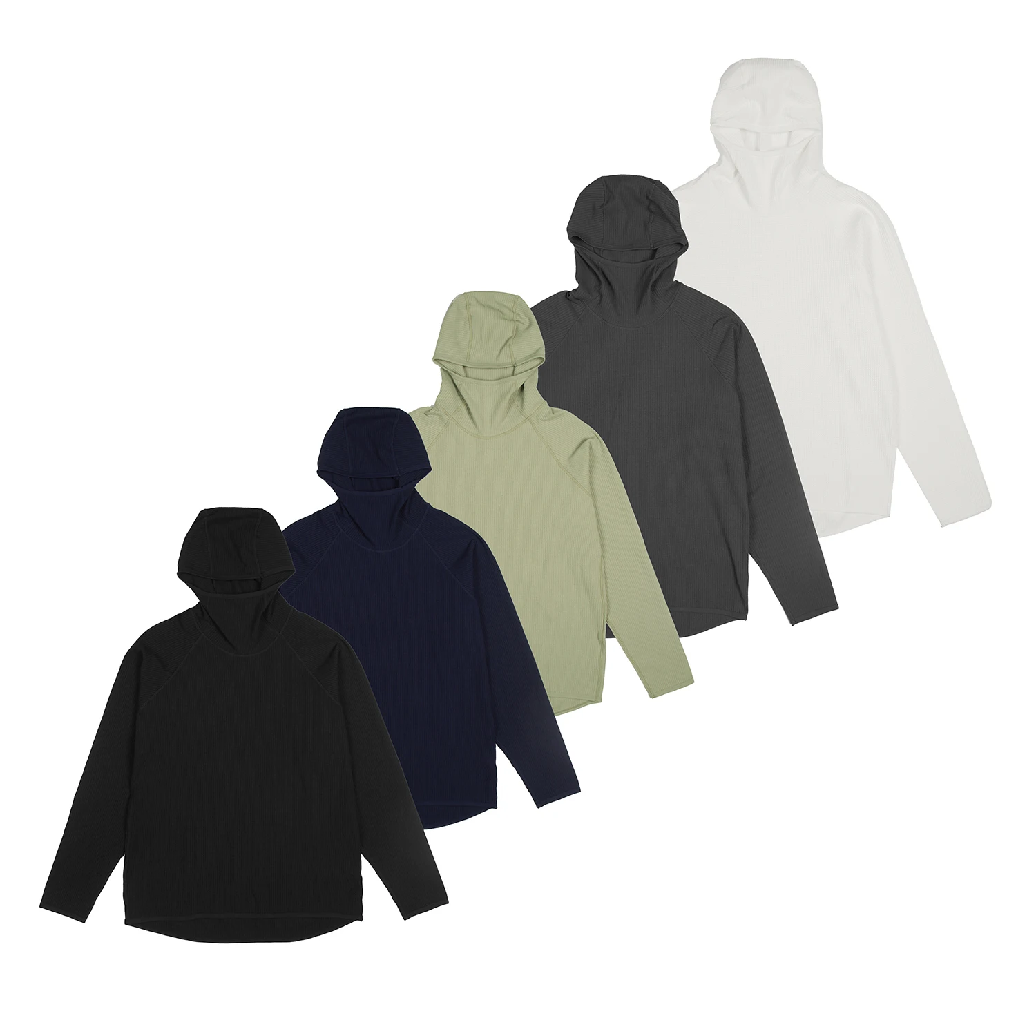 GDW Pull ample à capuche léger à manches longues pour l'extérieur