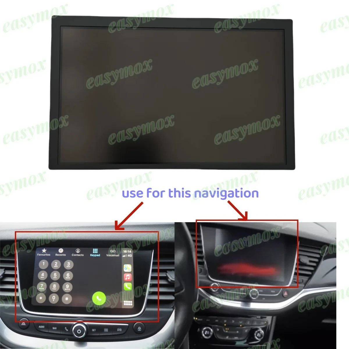 

LQ080Y5DZ12 8 Inch LCD Display for 2015-2020 Opel Astra K Vauxhall Grandland Navigation Radio Information Stero Screen