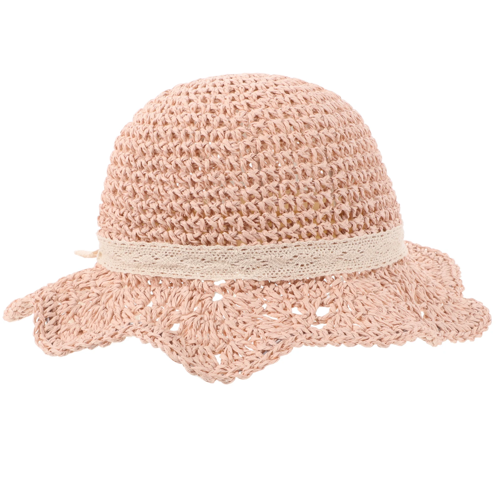 

Toddler Sun Uv Protection Lightweight Braided Bucket Fisherman Cap For Summer Outdoor Boy Cowboy Straw Beach