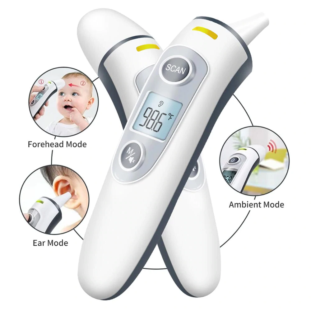 Dr.isla Ear Thermometer High Accuracy Non-Contact medical Forehead thermometer LCD Body Fever Baby/Adult Temperature measure