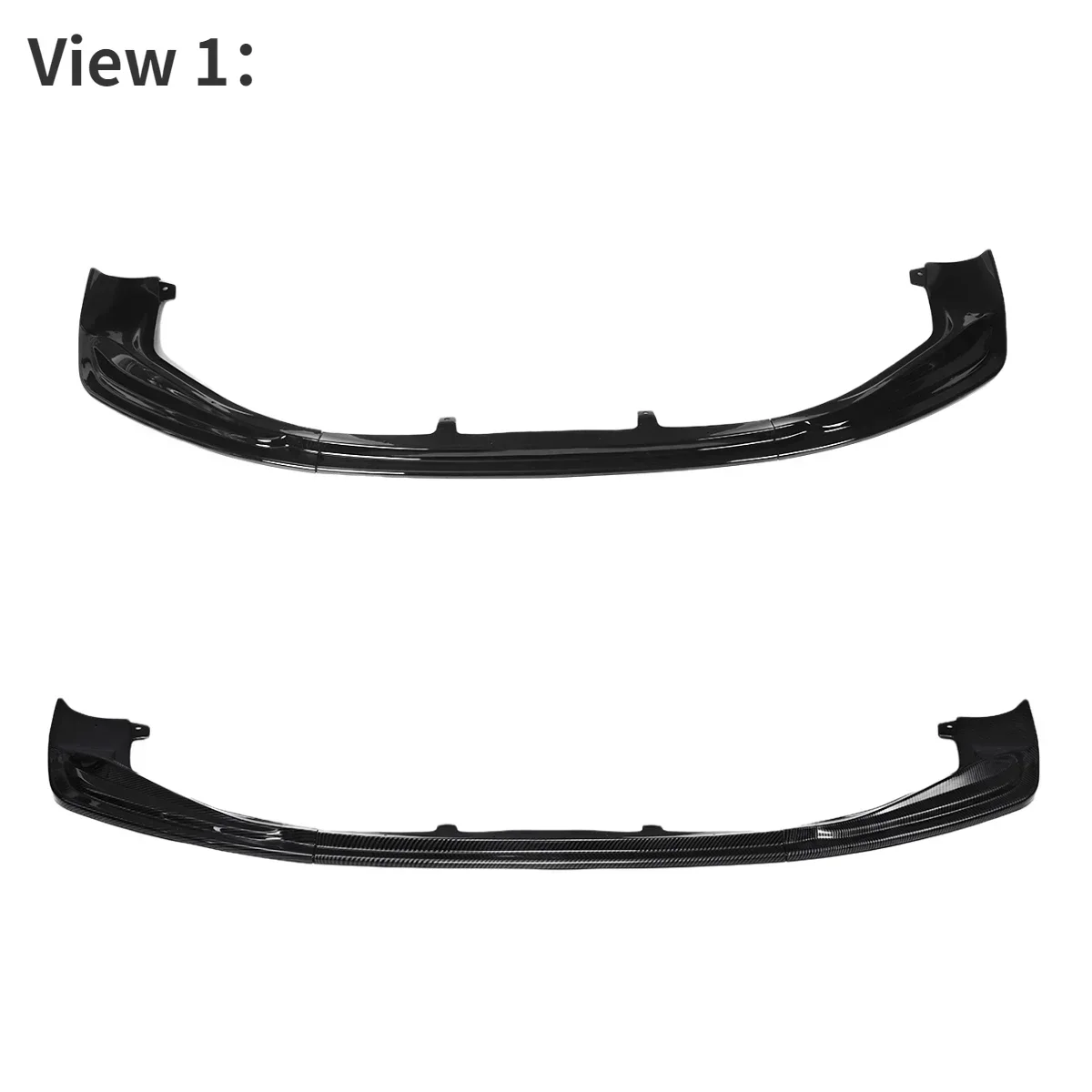 3Pcs Carbon Fiber Car Front Bumper Splitter Lip Diffuser Spoiler For Lexus IS250 350 200T 300 AWD F-Sport 2014-2016 Body Kit