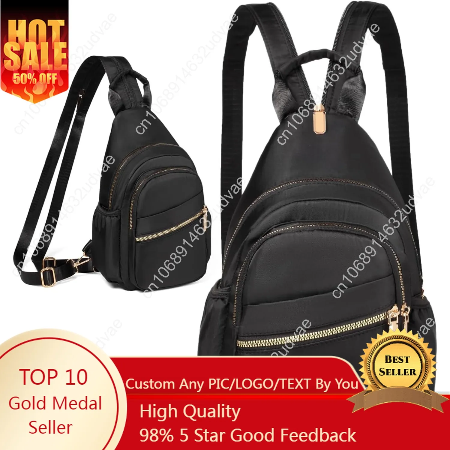 

Small Crossbody Sling Bag for Women, Mini Backpack Sling Backpack Convertible, Chest Bag for Hiking Daypack