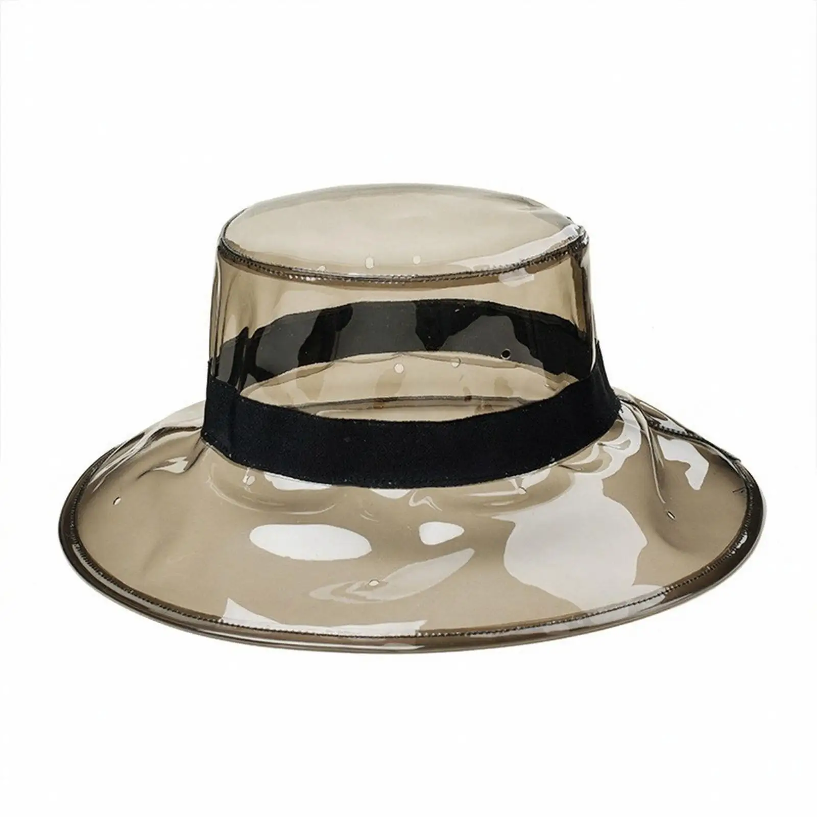 PVC Container Hat Lightweight Transparent Container Hat Headwear Translucent for All Genders for Fashion Styling, Photography