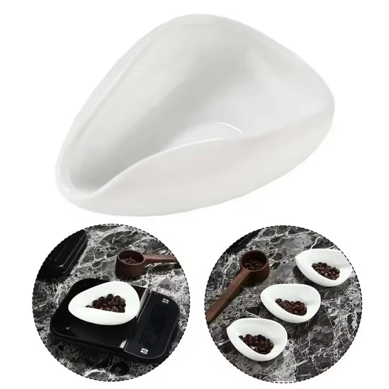 

Exquisite Ceramic Gongfu Tea Scoop Smooth Glaze Surface White Porcelain Cha He Tea Tray Decoration Chinese Tea Ceremony Tool