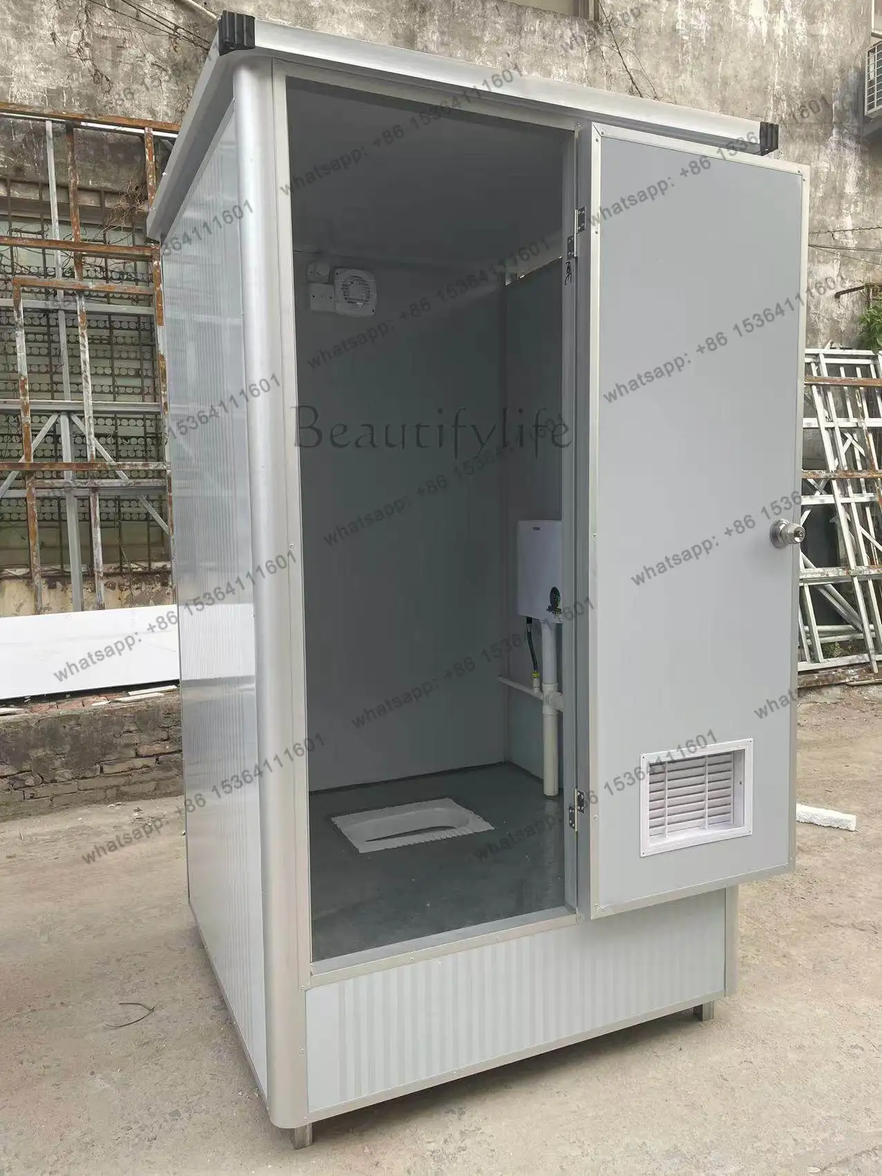 Support customized mobile toilets, metal carved luxury toilets, outdoor scenic toilets