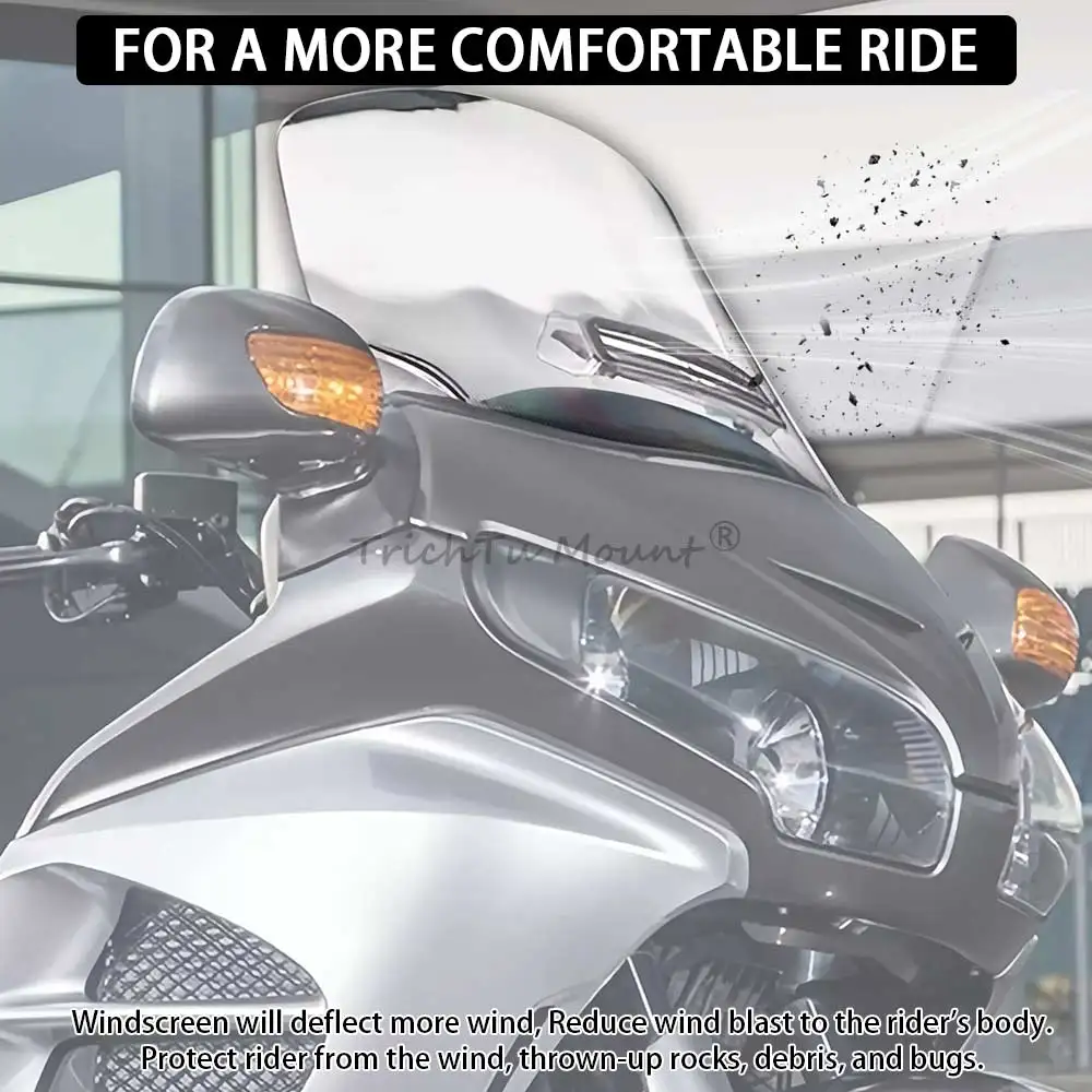 بديل الزجاج الأمامي ABS للدراجات النارية العالمي مناسب لموديلات Honda GL1800 2001-2017 ملحقات