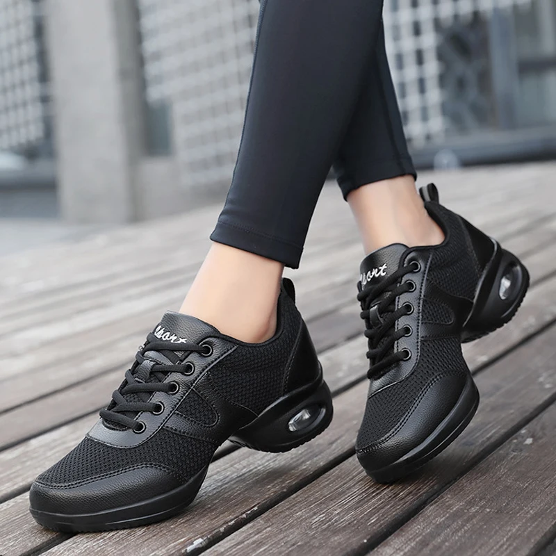 Women's Square Dance Shoes Soft soled Jazz Dance Modern Dance Shoes Elevated Dance Shoes Fitness Shoes