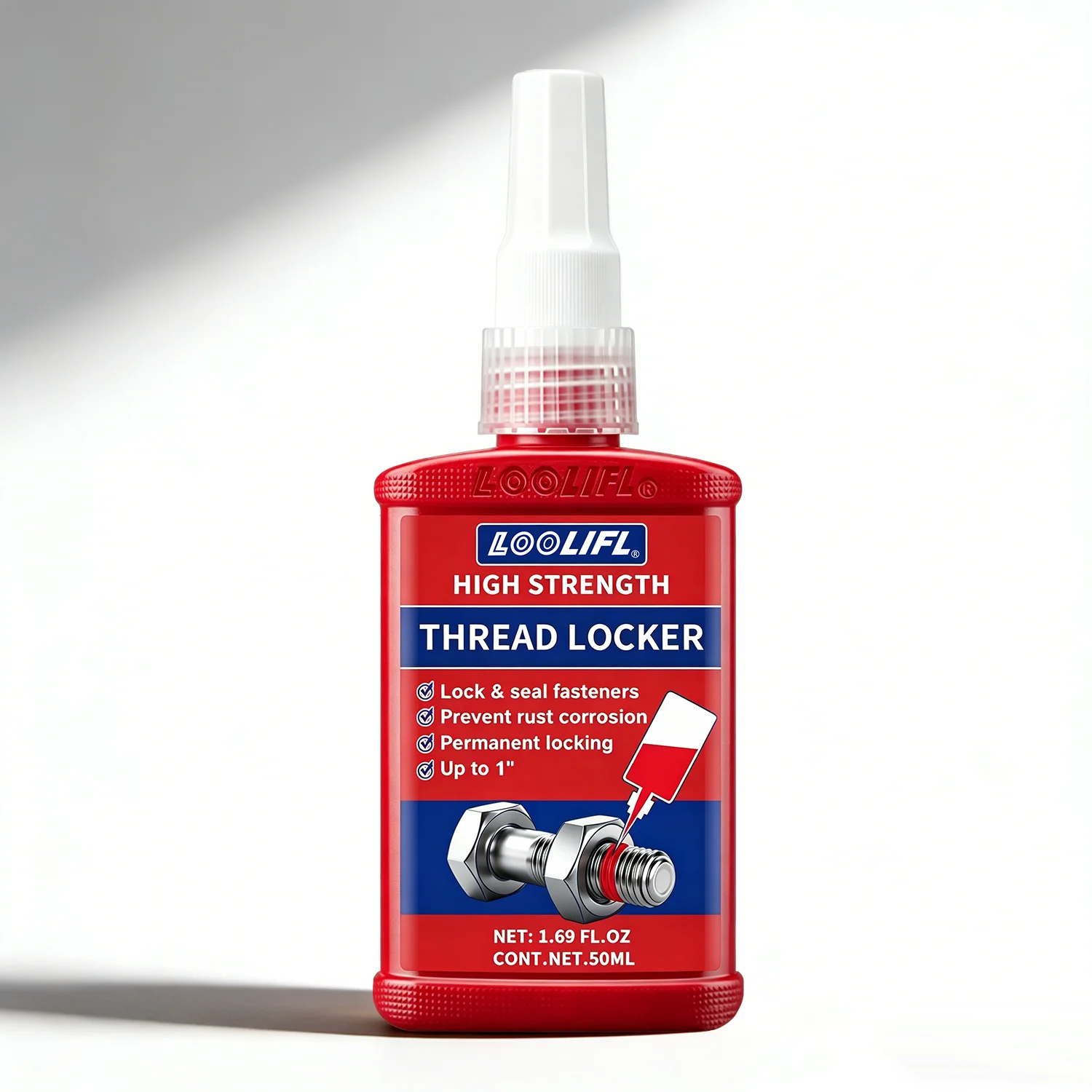 Thread locking agent  permanent thread locking metal glue, used for nuts,bolts and fasteners,to prevent loosening and corrosion