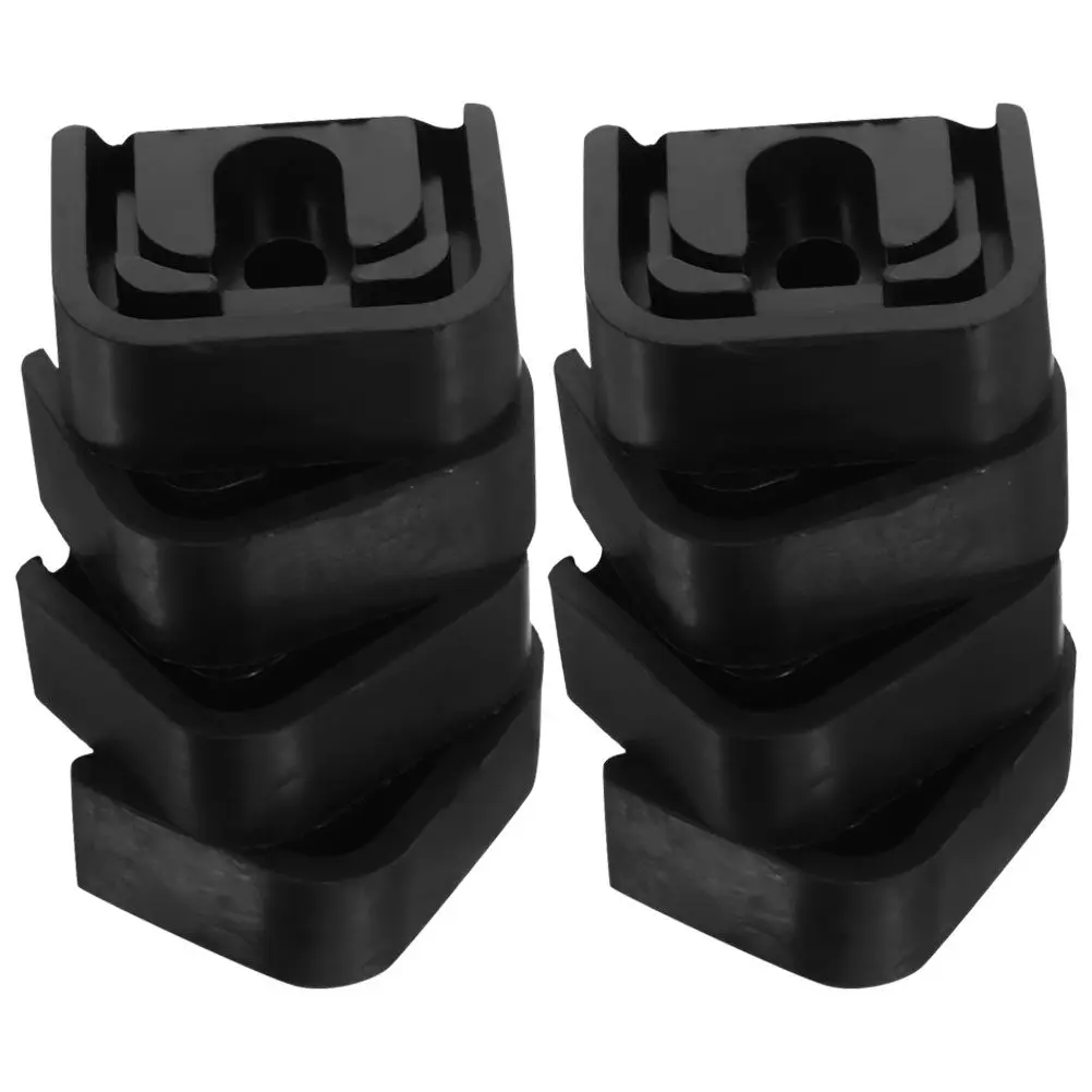 8 pièces de patins d'isolation anti-vibrations pour unité extérieure de climatiseur, caoutchouc épais antidérapant, réduction du bruit, conception surélevée AC