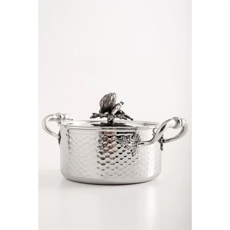 DurableStainless steel single small hot  hotel club private room dish  one person one pot household self-service hot pot