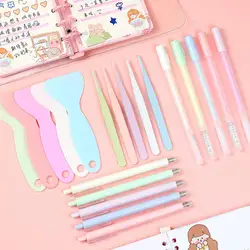 1 Set Scrapbook Shovel Tools DIY Hand Tool Drawing Scrapbooking Tools Tweezers Shovel Kit Handmade Journal Stationery Supplies