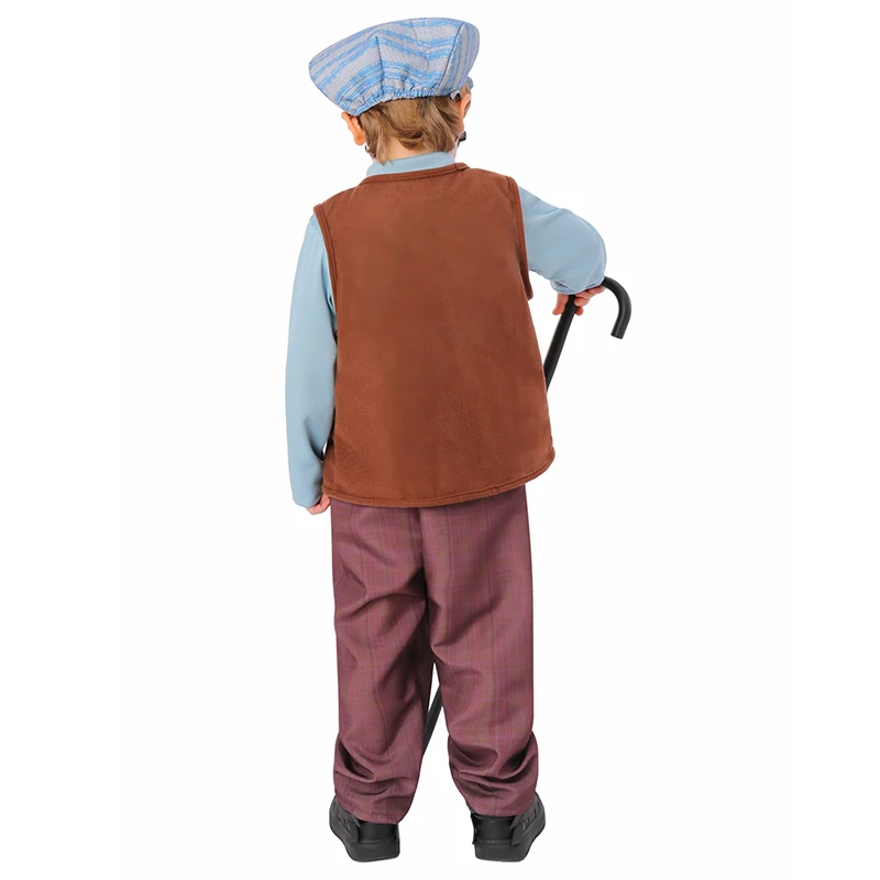 ชุดแฟนซีฮาโลวีนปี 2026 ลายคุณปู่ตัวน้อยสุดฮา สำหรับวันหนังสือโลก ชุดคุณปู่สำหรับเด็กผู้ชาย